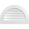 Ekena Millwork Round Top Surface Mount PVC Gable Vent: Non-Functional, w/ 3-1/2"W x 1"P Standard Frame, 30"W x 20"H GVPRT30X2001SN - alternate 1